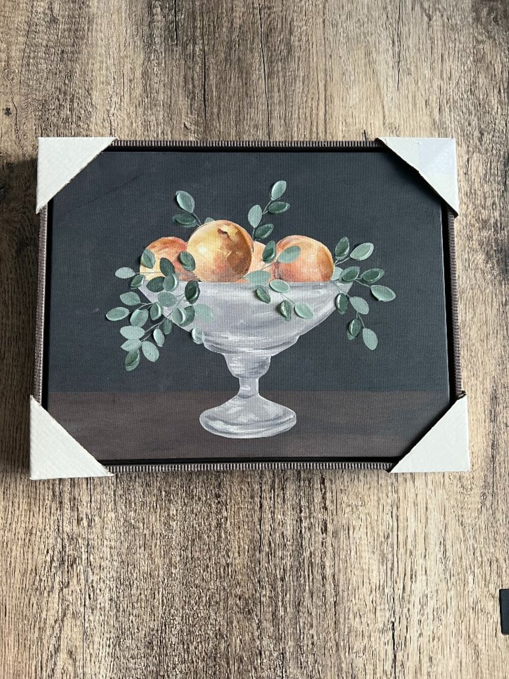 New Framed Pear Still Life Canvas Wall Art Farmhouse Kitchen Decor